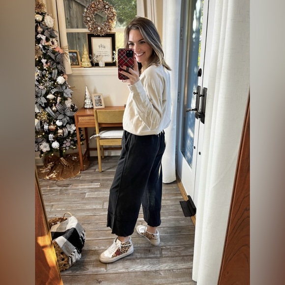 Heyson Wide Leg Crop Washed Fabric Pant Size 2X - Picture 2 of 3